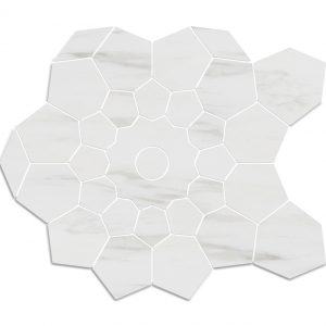 Bloom mosaic Bianco dolomiti