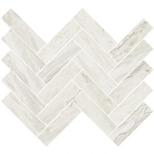 HERR Herringbone Gemstone white matte