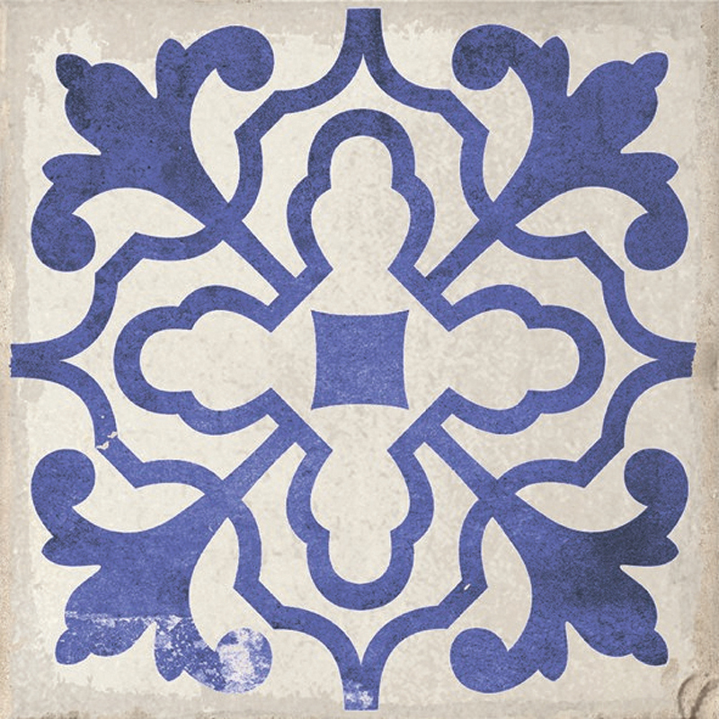 6 X6 Porcelain Tile Villena Blue, Blue Porcelain Tile