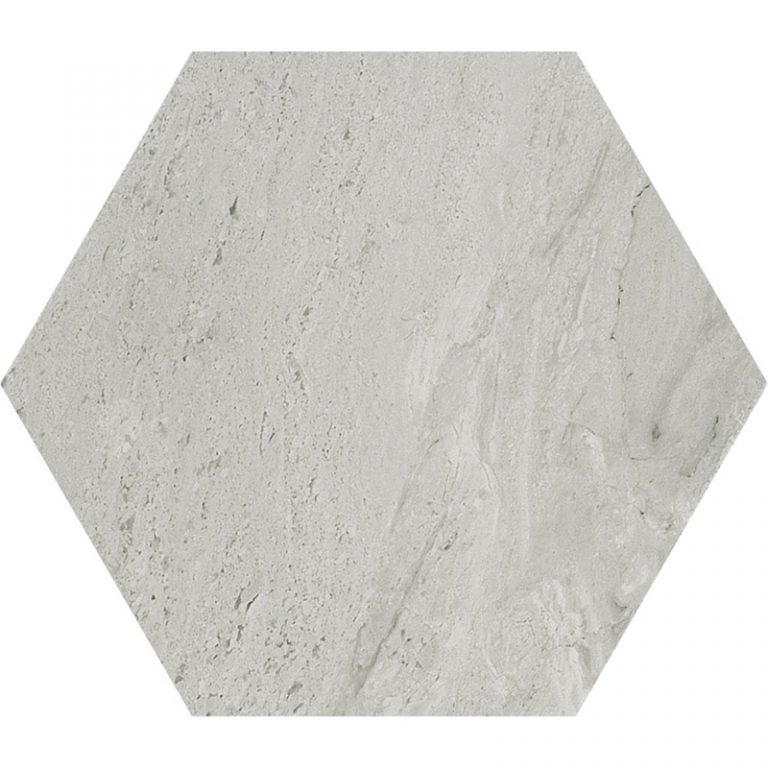 Verona Hexagon Porcelain Tile Grey Pera Tile