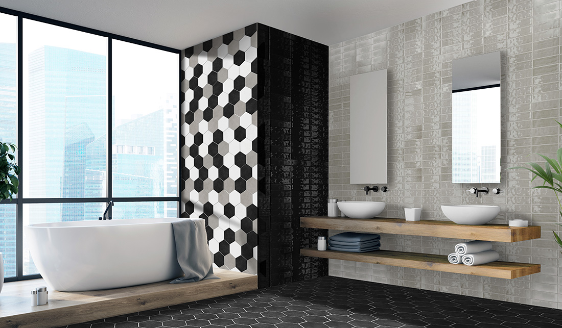 Pera Tile Floor Tiles Wall, Grey 12×24 Tile