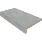 12" X 24" Coping with 2" Mitered L-Shape Drop: Silver Limestone