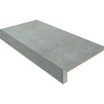 12" X 24" Coping with 2" Mitered L-Shape Drop: Light Gray Nextone
