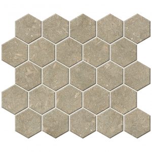 3 ¼” Hexagon Mosaic Atlantis