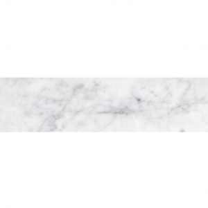 6x24 Bianco Carrara tile honed