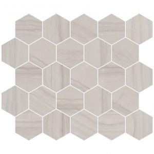 3 ¼” Hexagon Mosaic Echelon honed