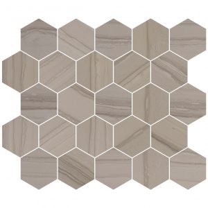 3 ¼” Hexagon Mosaic Echelon polished