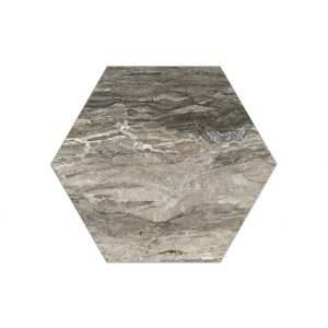 6 HEX Gemstone Polished Taupe