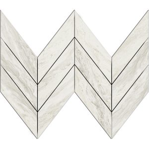 CHEV3 Midi Chevron Gemstone white polished