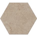 12" Hexagon Upstone: Jura Beige
