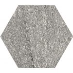 12" Hexagon Upstone: London Grigio