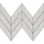 1 7/8" X 6 7/8" Midi Chevron Mosaic Upstone: Duke Bianco
