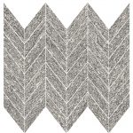 1 1/2" X 3 5/8" Mini Chevron Mosaic Upstone: London Grigio