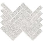 1 1/2" X 5 1/2" Herringbone Mosaic Upstone: Duke Bianco