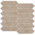 1 3/4" X 6 1/2" Picket Mosaic Upstone: Jura Beige
