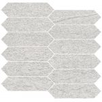 1 3/4" X 6 1/2" Picket Mosaic Upstone: Duke Bianco