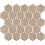 3 1/4" Hexagon Mosaic Upstone: Jura Beige