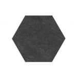 6" Hexagon Upstone: Mustang Nero