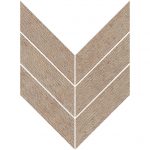 3" X 10" Macro Chevron Mosaic Upstone: Jura Beige