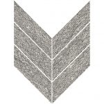 3" X 10" Macro Chevron Mosaic Upstone: London Grigio