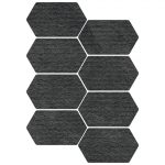Hexbrick Mosaic Upstone: Mustang Nero
