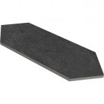 5 3/4" X 23 1/8" Picket Tile Porcelain Upstone: Mustang Nero