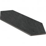 5 3/4" X 23 1/8" Picket Tile Porcelain Upstone: Mustang Nero