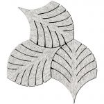 Foliage Mosaic Upstone: Duke Bianco