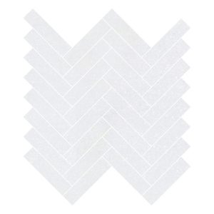 150387-THASSOS WHITE- 1 X 4 HERRINGBONE MOSAIC - POLISHED