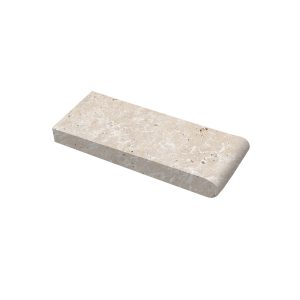 185198-MEDITERA- 4 X 12 X 3CM BULLNOSE COPING - TUMBLED