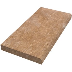 185199-NOCE SEPHIA- 12 X 24 X 5CM MODERN EDGE COPING - TUMBLED