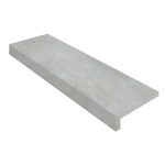 12" X 48" Coping with 2" Mitered L-Shape Drop: Silver Limestone