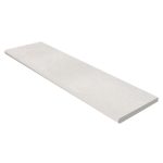 12" X 48" Unglazed Bullnose Porcelain Coping: Silky Stone Light