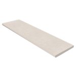 12" X 48" Unglazed Bullnose Porcelain Coping: Saramago Limestone