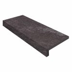 12" X 36" Coping with 2" Mitered L-Shape Drop: Gray Quartz