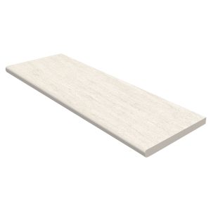 285433-DREAMSCAPES- 12 X 36 UNGLAZED PORCELAIN BULLNOSE COPING - NEXTONE BIANCO