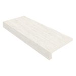 12" X 36" Coping with 2" Mitered L-Shape Drop: Nextone Bianco