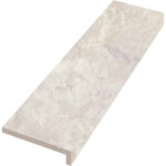 48" L-Shape Mitered Coping: Pietrasanta Ivory
