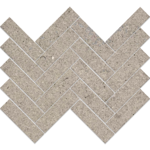 150483-HERR COASTAL GREY 1 ½_X 5 ½_ HERRINGBONE MOSAIC HONED