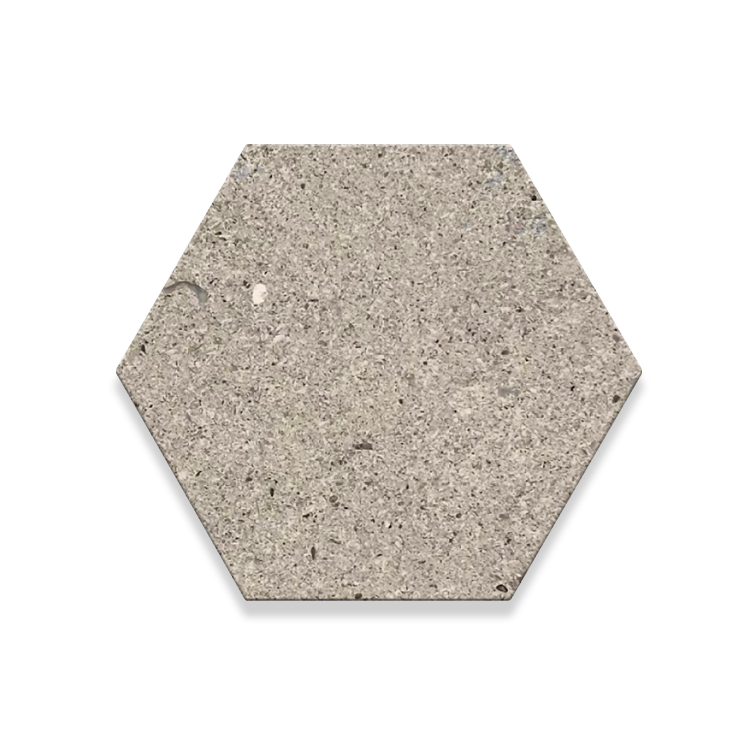 Coastal Gray 6" Hexagon Tile- Honed