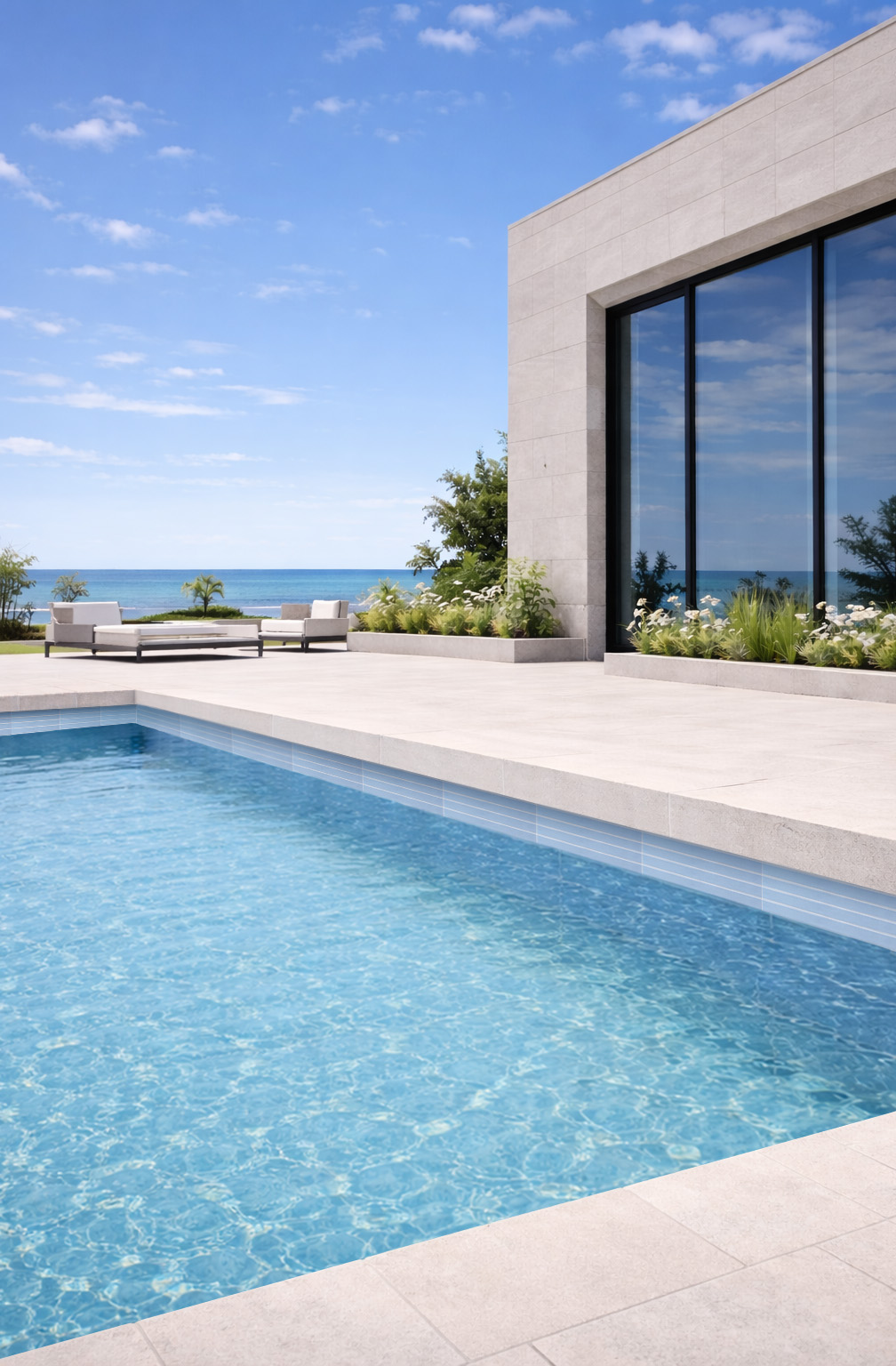 Natural stone feature