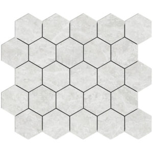 Vanilla 3 1/4" Hexagon Mosaic - Honed