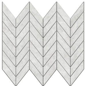 Vanilla 1 1/2" X 3 5/8" Mini Chevron Mosaic - Honed