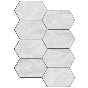 Vanilla Hexbrick Mosaic - Honed