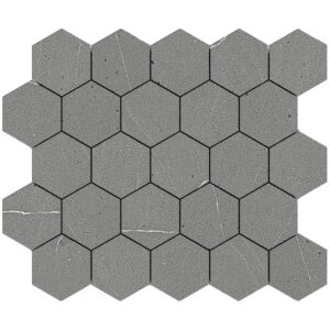 Allure: 3 1/4" Hexagon Mosaic - Mist