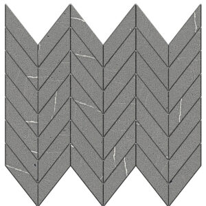 Allure: 1 1/2" X 3 5/8" Mini Chevron Mosaic - Mist