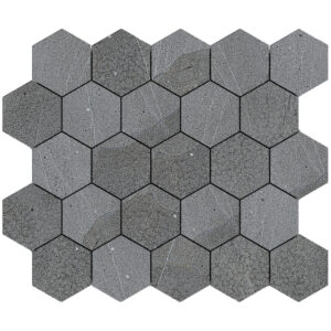 Allure: 3 1/4" Hexagon Mosaic - Dusk