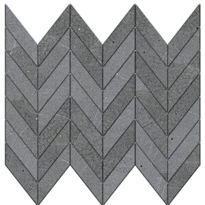 Allure: 1 1/2" X 3 5/8" Mini Chevron Mosaic - Dusk