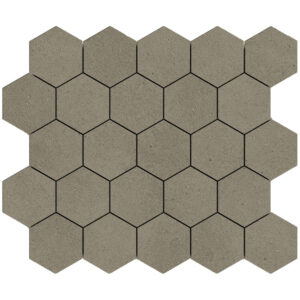 Harmony: 3 1/4" Hexagon Mosaic - Taupe
