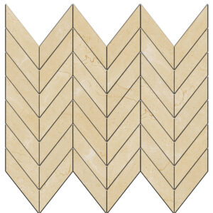 Noble: 1 1/2" X 3 5/8" Mini Chevron Mosaic - Grace